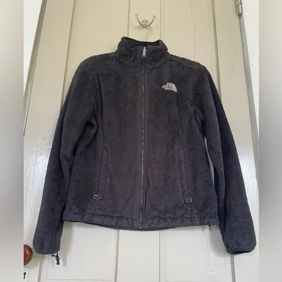 The North Face Black Teddy Jacket Cozy Fleece Stand-Up Collar Zip Up NWOT Active - Picture 4 of 14